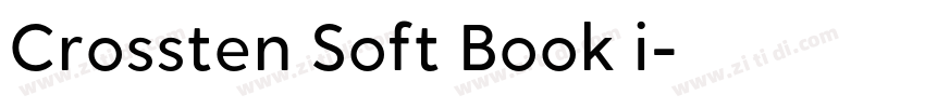 Crossten Soft Book i字体转换